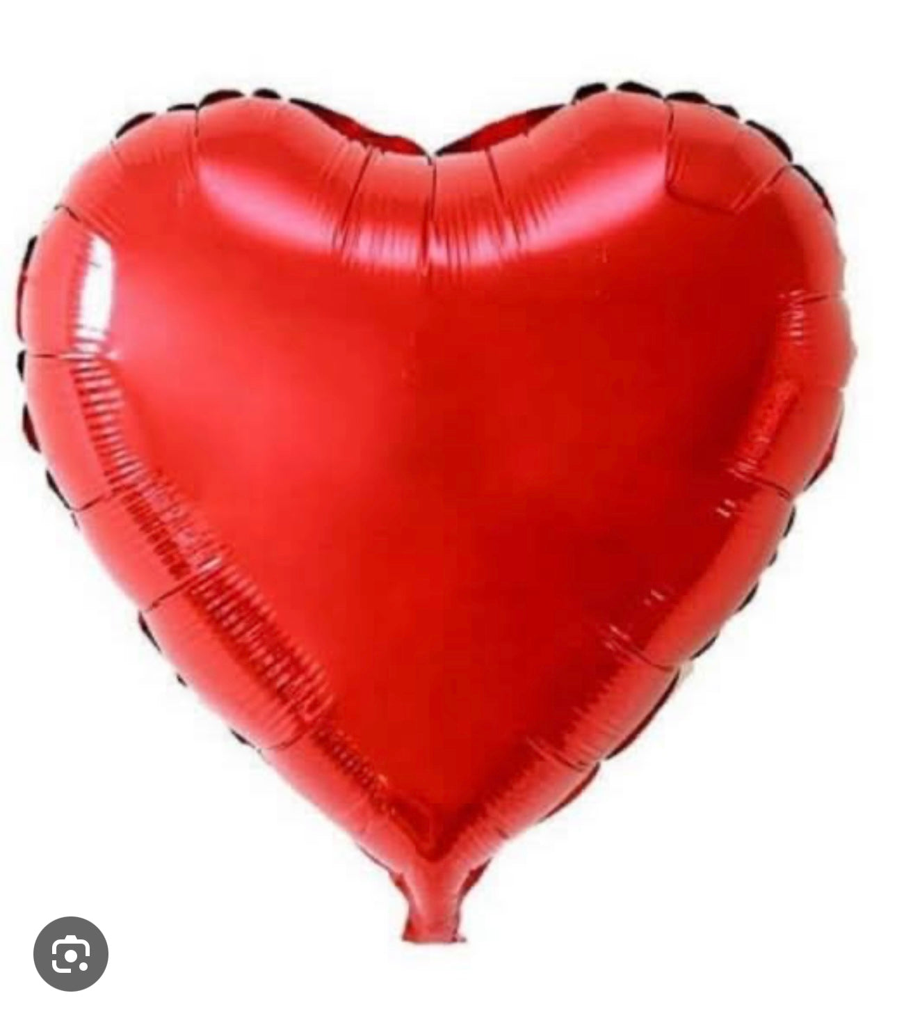 GLOBO CORAZÓN METÁLICO ROJO
