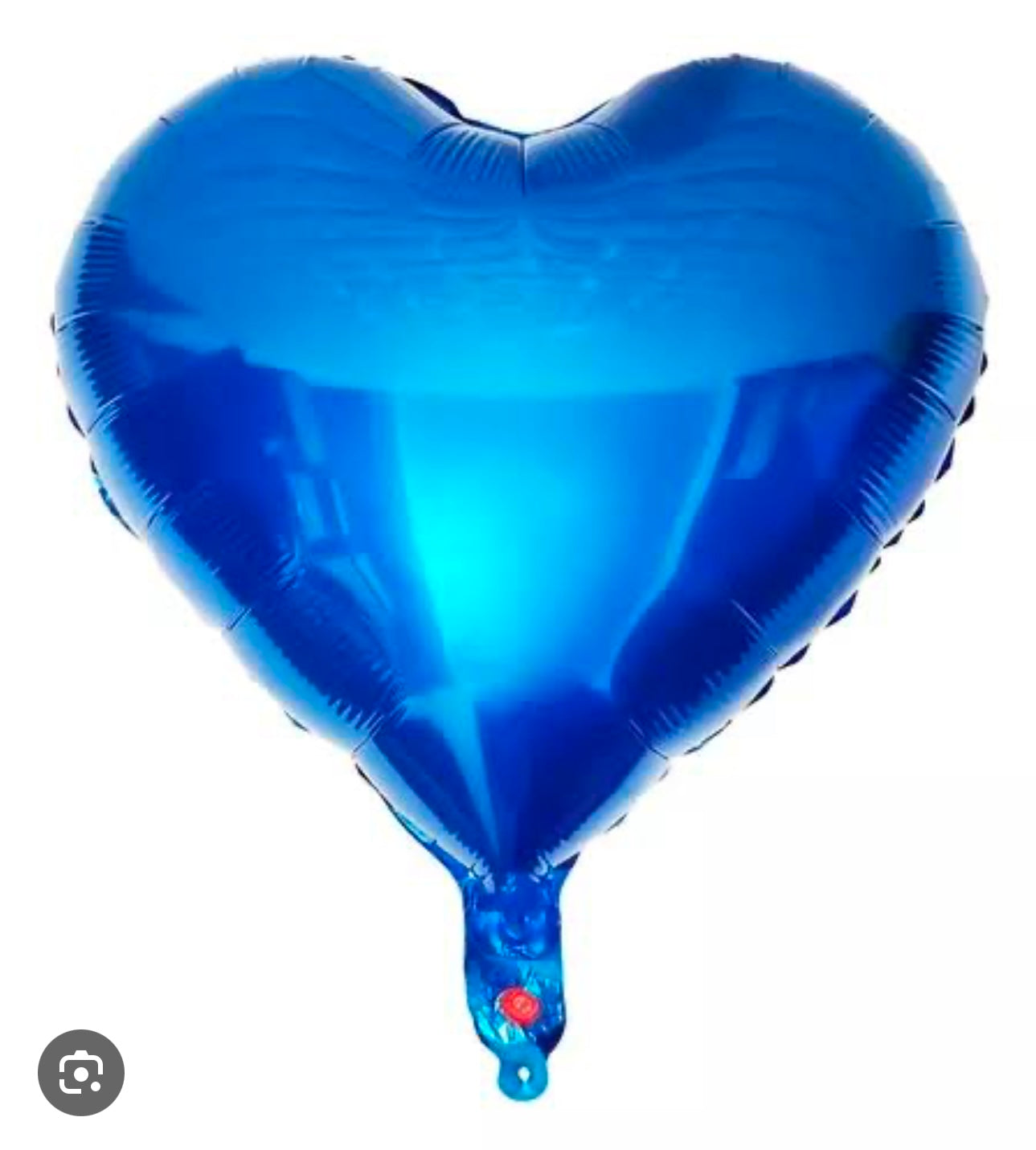 GLOBO CORAZÓN METÁLICO AZUL