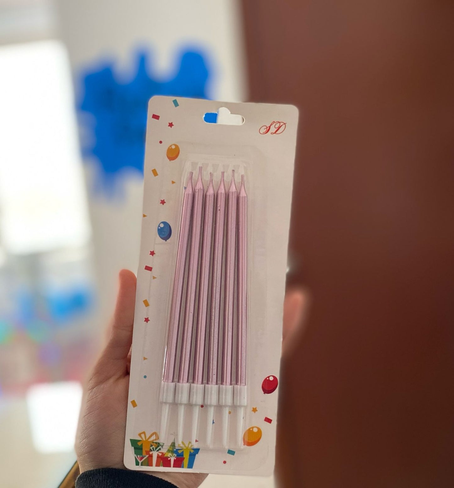 VELAS PARA PASTEL COLOR ROSA