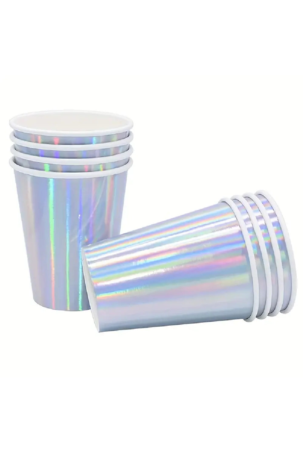 KIT DESECHABLES DE CONCHAS, VASOS CUBIERTOS EN TORNASOL