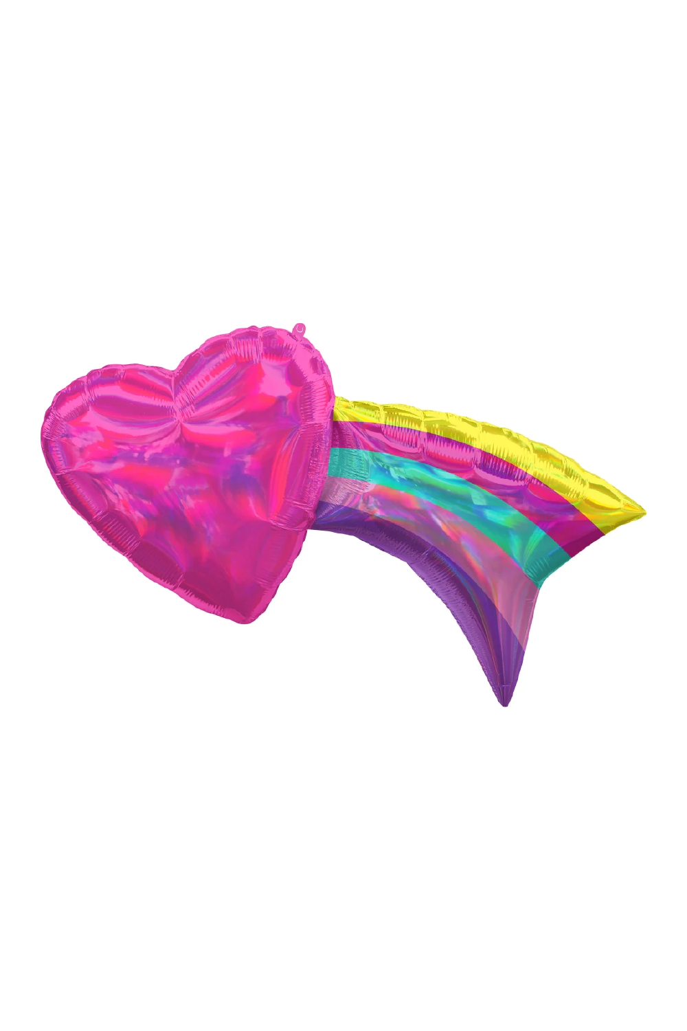 GLOBO INFLADO DE CORAZÓN CON ESTELA