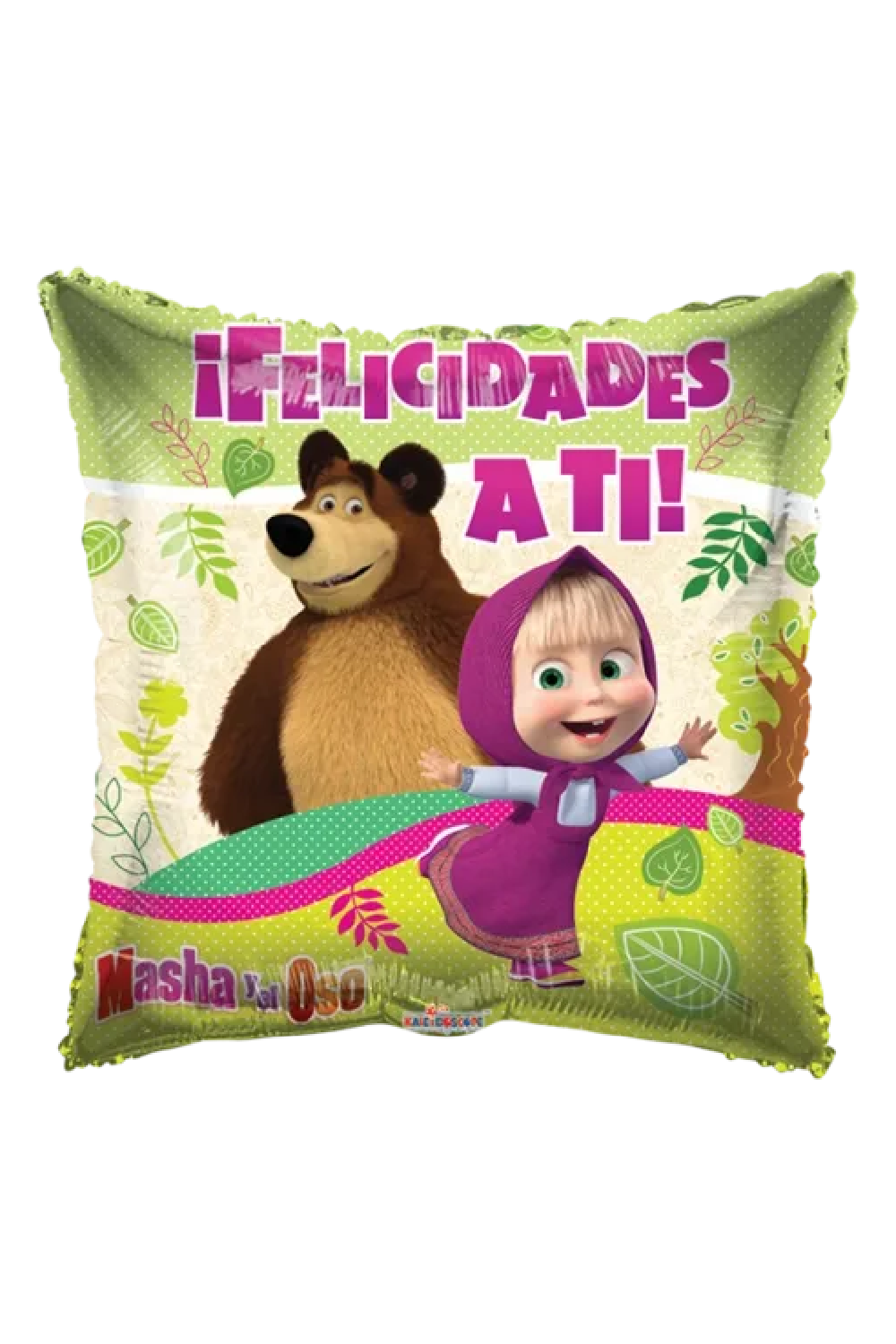 GLOBO DE MASHA Y EL OSO FELICIDADES A TI