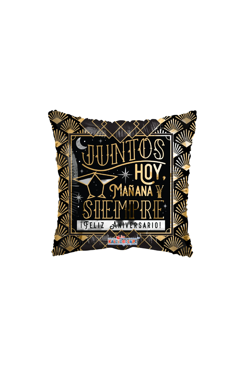 GLOBO CUADRADO CON LA FRASE JUNTOS MAÑANA, HOY Y SIEMPRE