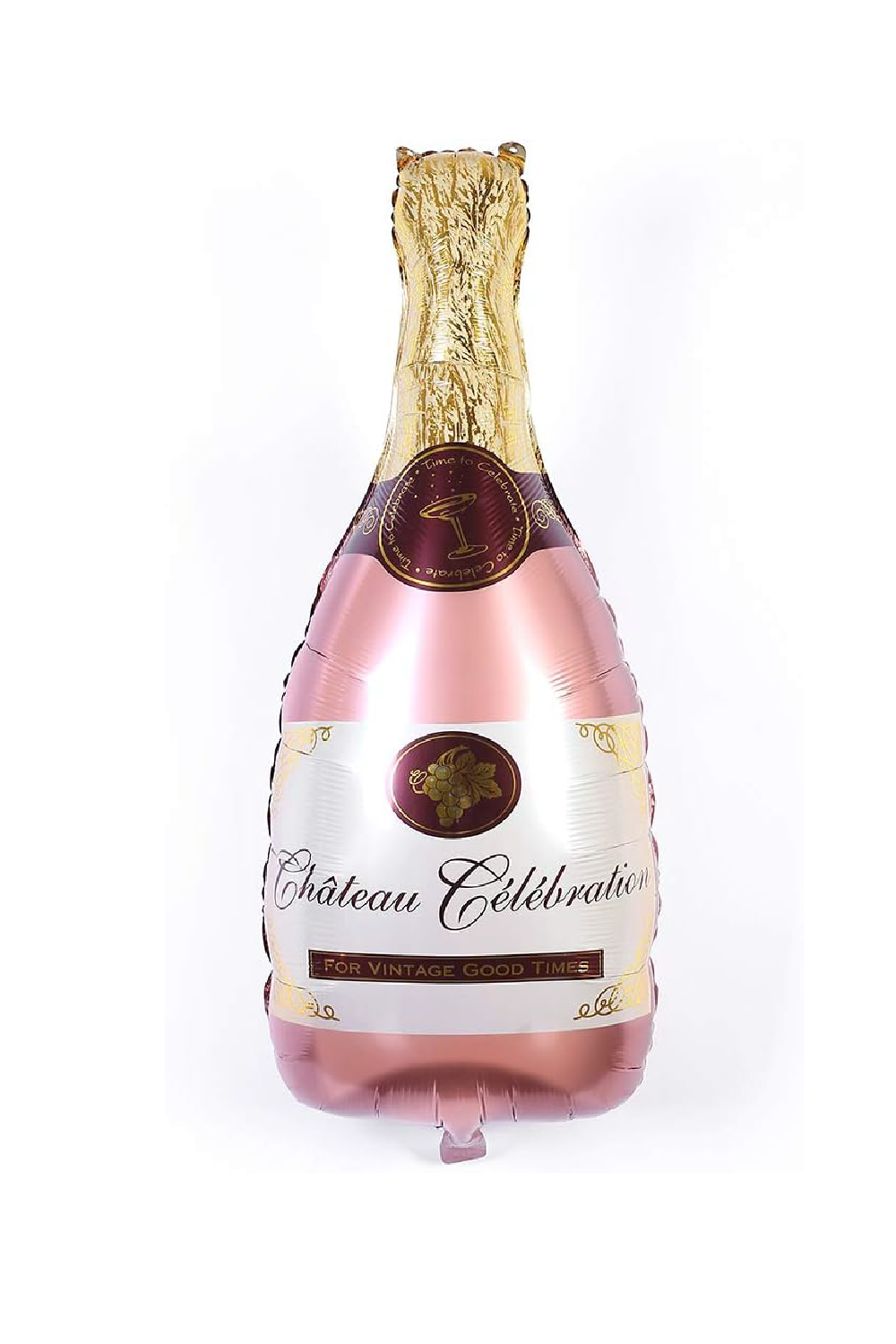 GLOBO EN FORMA DE BOTELLA DE CHAMOAGNE ROSA