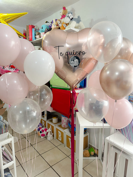 Corazón Jumbo con Globos 🎈