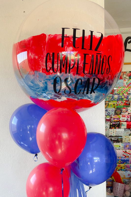 BURBUJA DE 36" + 4 GLOBOS LATEX